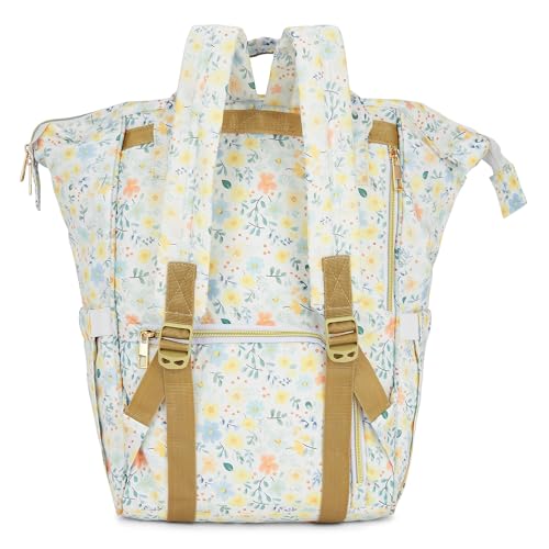 haus & kinder Chic Baby Diaper Bag for Mother for Travelling - Baby Diaper Bags for Mothers Carry | Water Resistant Baby Diaper Bag Backpack | Diaper Bag for New Born Baby 1Pc | 20L, Little Bloom - Image 2