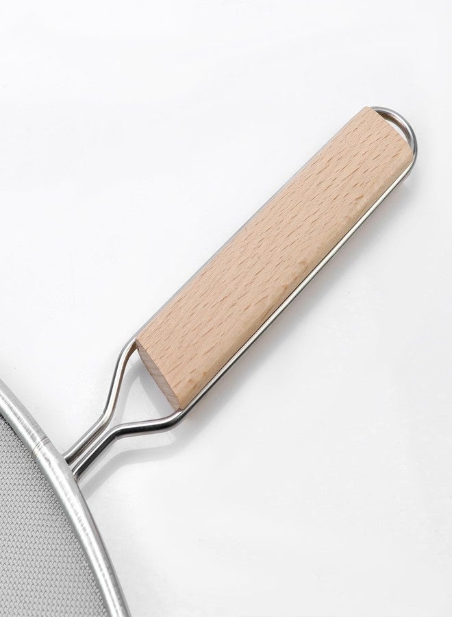 Oedema Set of 4 Splatter Screen Stainless Steel Grease Splatter Guard Fine Mesh Splatter Screen for Frying Pan, Skillet, Pot, Grease Oil Guard, 13"/11.42"/9.84"/8.23" - Image 5