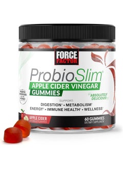 Force Factor Probioslim Apple Cider Vinegar Gummies With Organic Apple Cider Vinegar And Lactospore Probiotics And Prebiotics To Support Digestion, Metabolism, And Immune Health, 60 Gummies  - Image 1