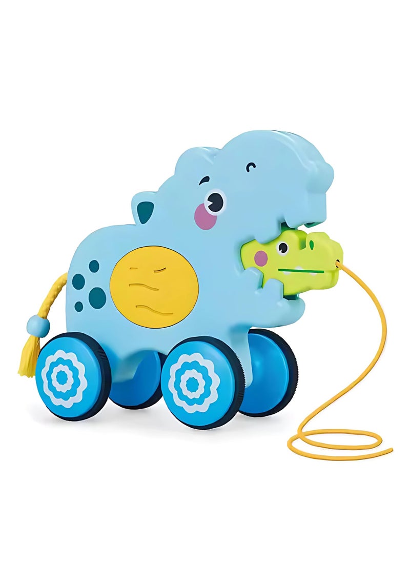Twisoo Twisoo Pull String Animal Car Toy – Educational Baby Push & Pull Toy with Music & Light, Fun Cartoon Design for Kids 6+ Months.  - Image 2