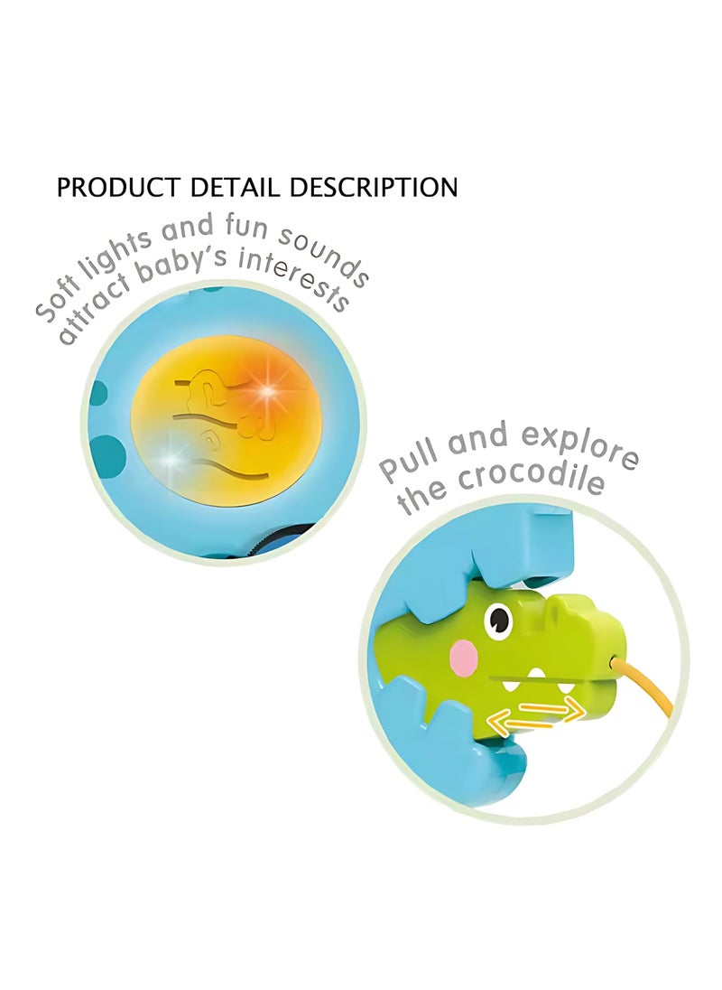 Twisoo Twisoo Pull String Animal Car Toy – Educational Baby Push & Pull Toy with Music & Light, Fun Cartoon Design for Kids 6+ Months.  - Image 4