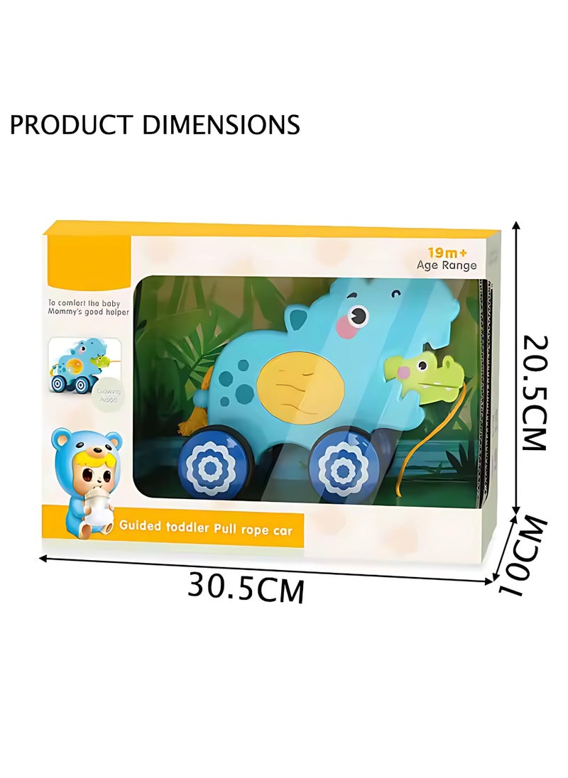 Twisoo Twisoo Pull String Animal Car Toy – Educational Baby Push & Pull Toy with Music & Light, Fun Cartoon Design for Kids 6+ Months.  - Image 5