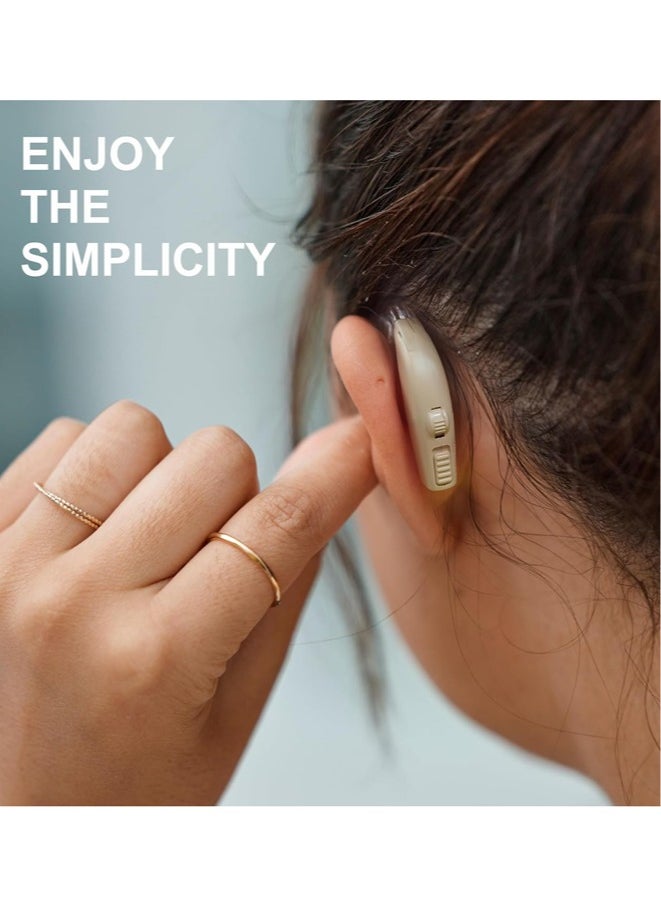 Jccgoo - Hearing Aids, Digital Hearing Aids for Seniors with Noise Cancelling, Rechargeable Hearing Amplifier with Volume Control, Hearing Assist Hearing Loss Devices with Charging Case - Image 1