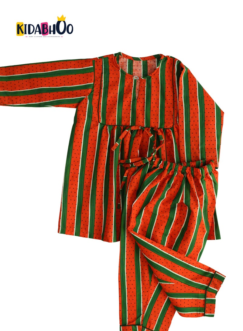 كيدابهو طقم بيجامات أطفال - حلم البطيخ 2 قطعة - Image 1