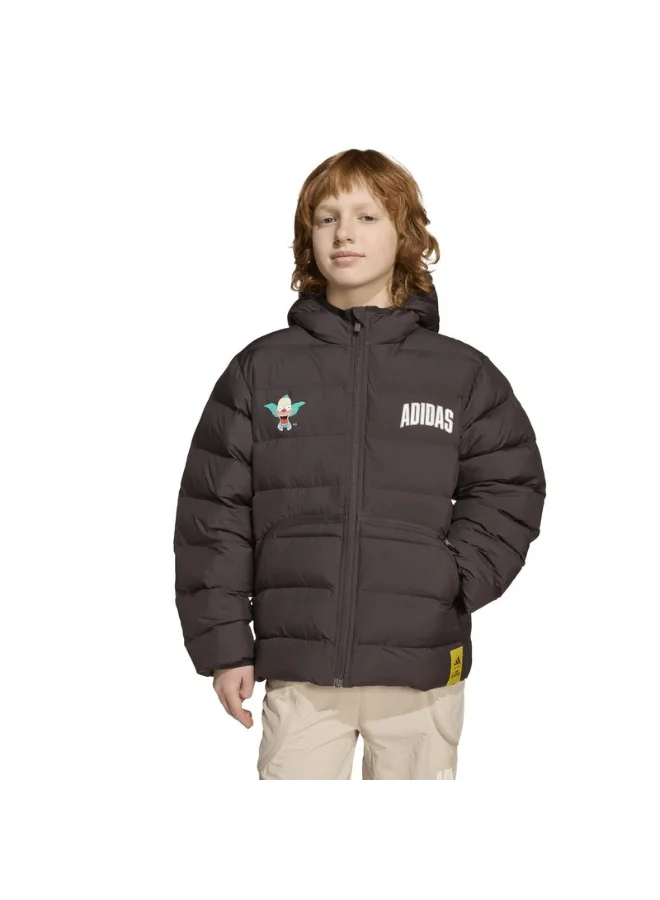 adidas Adidas J Sim Sd Jkt Brown Jacket (Technical Filled) Jackets For Kids