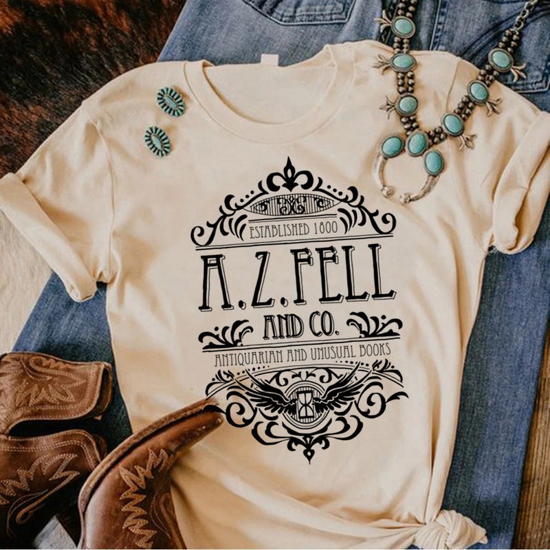 Good Omens T-Shirts Gothic Harajuku Print Short Sleeve Tee - Image 4