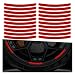 ZIMISI 20PCS Car Wheel Stripe Reflective Stickers AntiScratch Rim Decals for Vehicles Night Safety Warning Tape Decal Car Wheel Decorative Stripe Stickers for Motorcycles Bicycles Red - Image 2