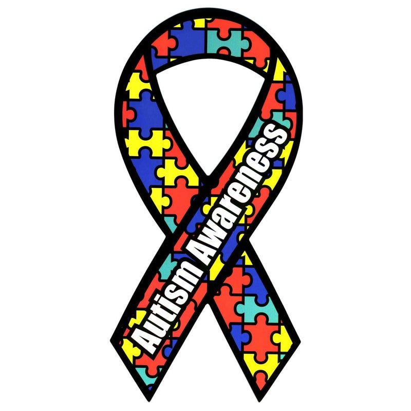 Made in USA Autism Awareness Magnet 4 X 8 Inches