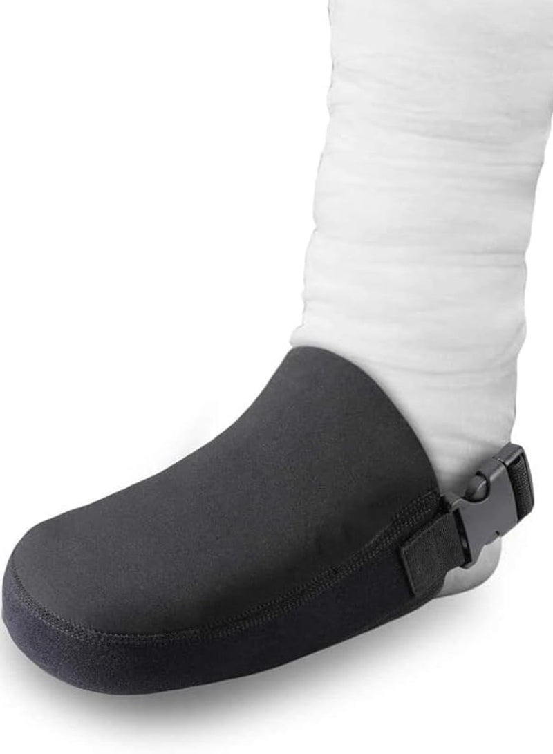Cast Sock Cover Foot Toe, Foot Support Plaster Shoes for Joint Sprain Fracture Rehabilitation, Cast Protector Half Foot Walking Boot and Orthosis Splints Braces Shoe, Adjustable Fits Most Leg