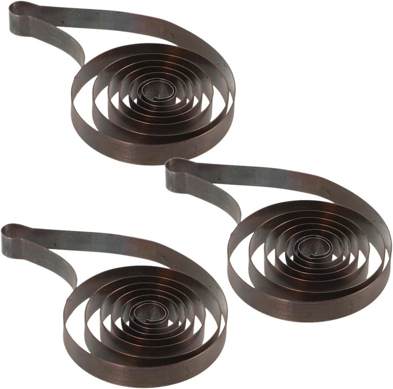 Clock Mainspring Replacement Steel Material 3pcs with Premium Wear Resistance and Easy Installation and Repair for Mechanical and Traditional Clocks - Image 1