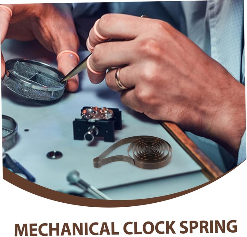 Clock Mainspring Replacement Steel Material 3pcs with Premium Wear Resistance and Easy Installation and Repair for Mechanical and Traditional Clocks - Image 3