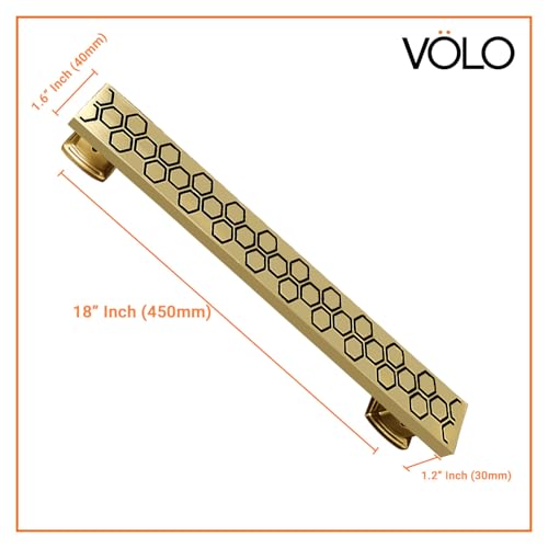 VOLO Door Handle for Main Door - Antique Finish Pull-Push Handle for Wooden and Glass Doors in Home, Hotel, Office (Model SAM-05) (1, 450MM) - Image 2