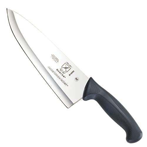 Mercer Culinary M18000 Millennia Black Handle, 8-Inch Wide Hollow Ground, Chef's Knife - Image 1