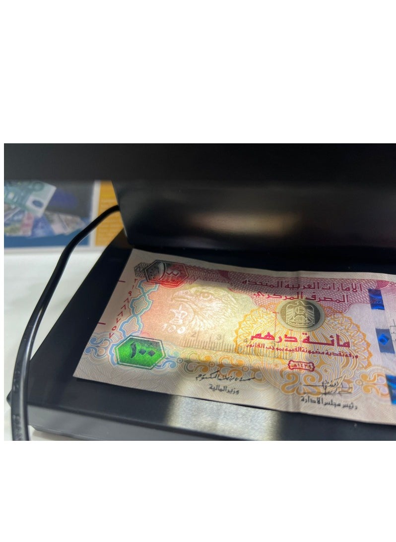 ACLIX - Portable Counterfeit Bill Detector Desktop Cash Currency Banknotes Notes Checker Machine - Image 1