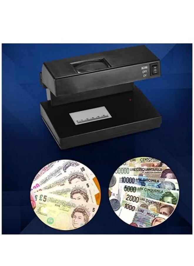 ACLIX - Portable Counterfeit Bill Detector Desktop Cash Currency Banknotes Notes Checker Machine - Image 1