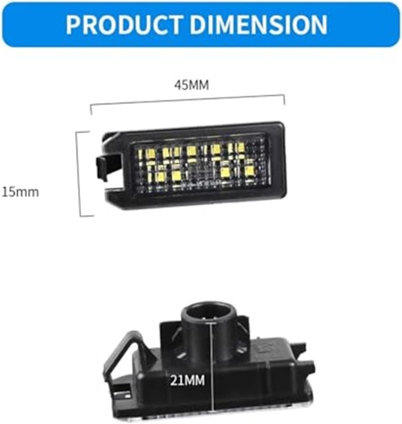 Wivplex License Plate Light for Dodge Viper 2013-2017 - Image 2