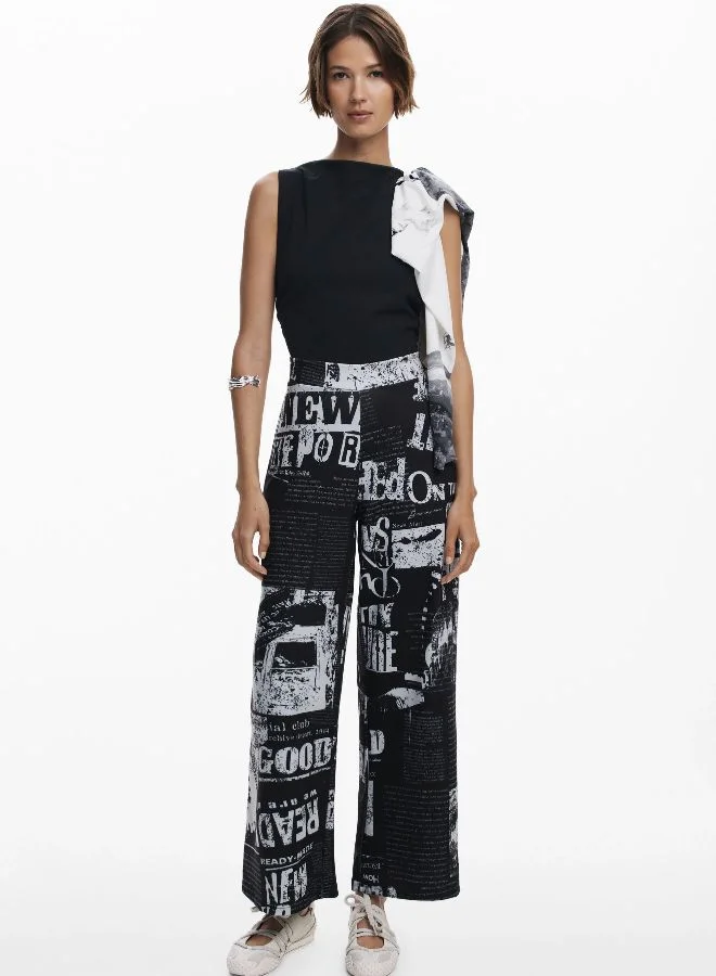 DESIGUAL Combined Newspaper Jumpsuit