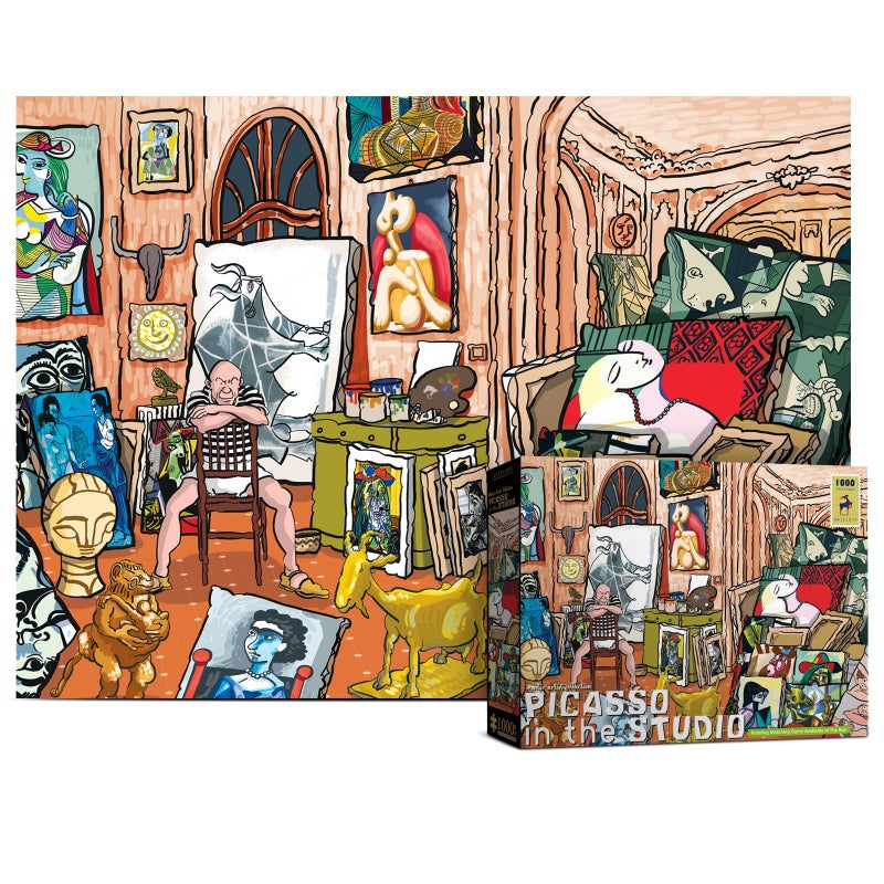 Antelope 1000 Piece Puzzle for Adults Pablo Picasso Studio Jigsaw Puzzles 1000 Pieces High Resolution Matte Finish Smooth Edging No Dust Creative Artistic Puzzle - Image 2