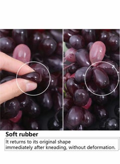 Excefore Artificial Grapes Set, 3 Pack Simulation Grapes Decorative Grapes Hanging Ornaments, Wedding Party Home Decoration Photo Props  - Image 3