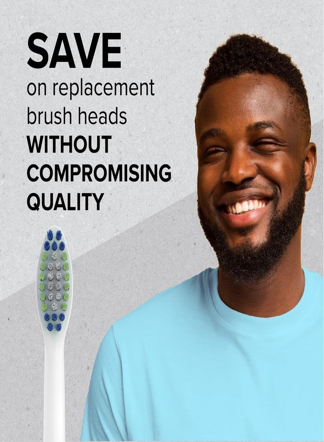 REACH SmileSonic Pro Essential Clean Replacement Toothbrush Brush Heads, Compatible with Philips Sonicare Click-On Power Toothbrushes, Replace-Me Bristles, 5 Count - Image 4