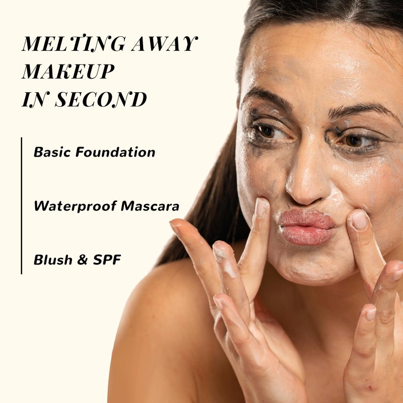 ANAI RUI Turmeric Makeup Remover Balm, Turmeric Cleansing Balm, Face Exfoliator for Melting Makeup, Cleansing Pores & Blackheads, Hydrating, Smooth Skin, 3.5OZ - Image 3