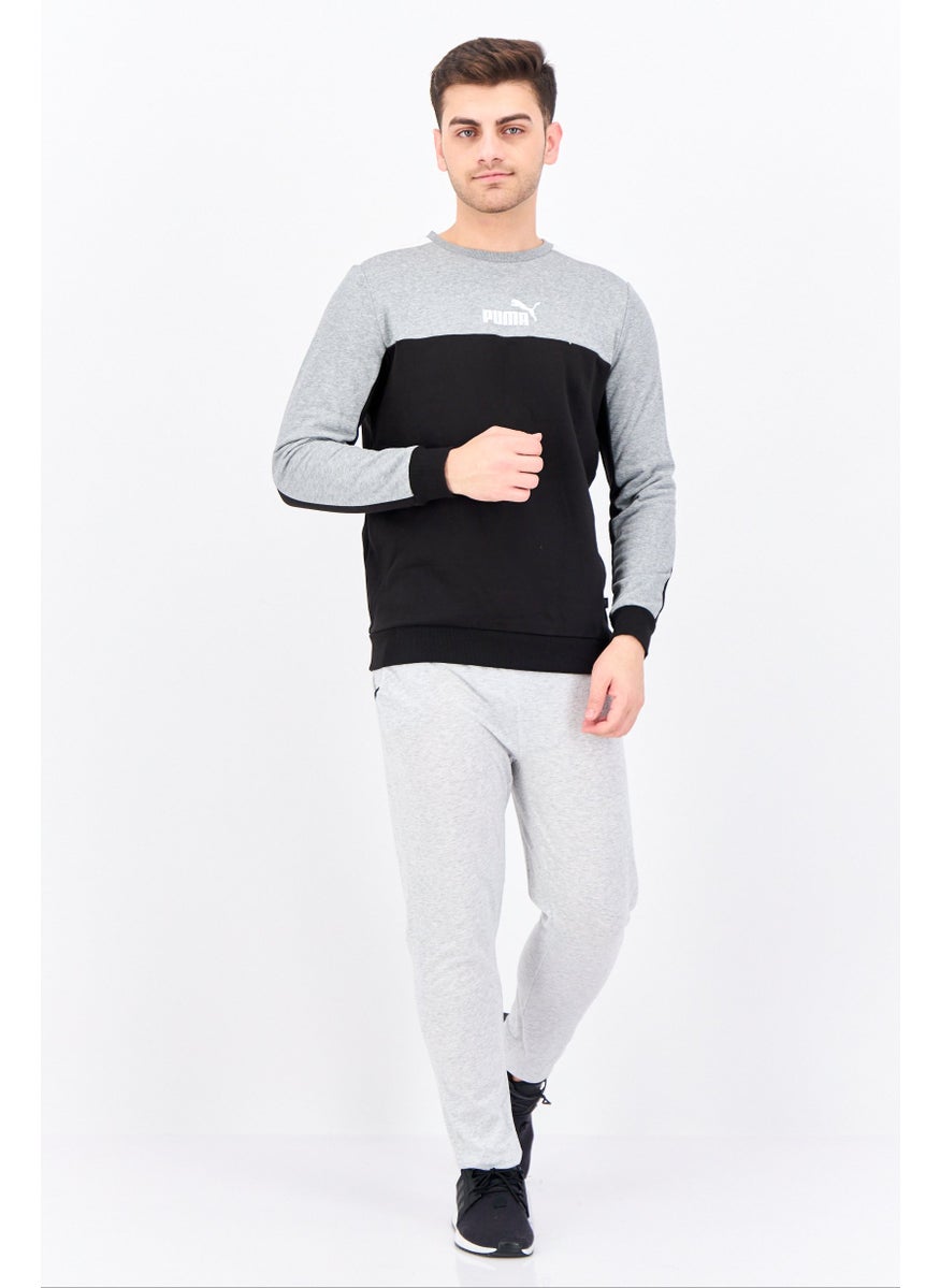 PUMA Men Sportswear Fit Long Sleeves Outdoor Sweatshirt, Grey  - Image 4