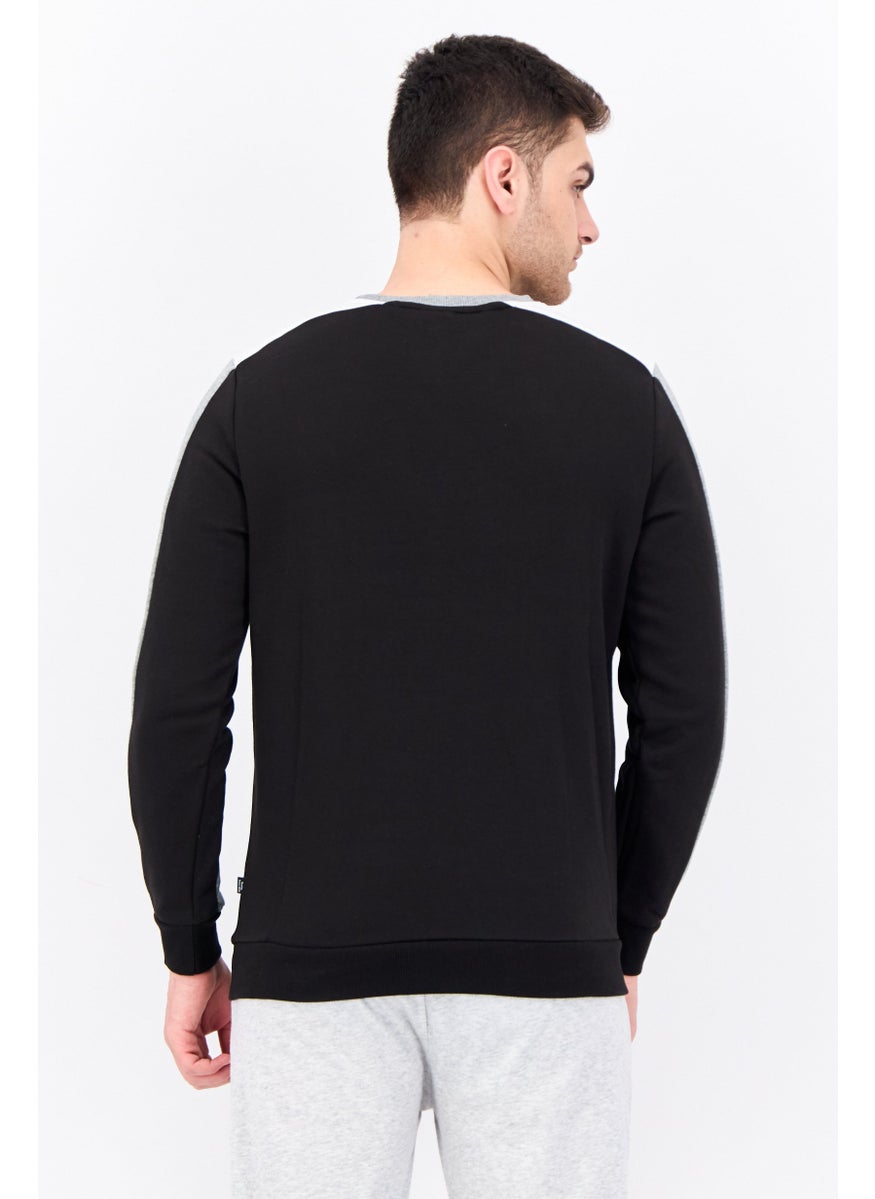 PUMA Men Sportswear Fit Long Sleeves Outdoor Sweatshirt, Grey  - Image 3