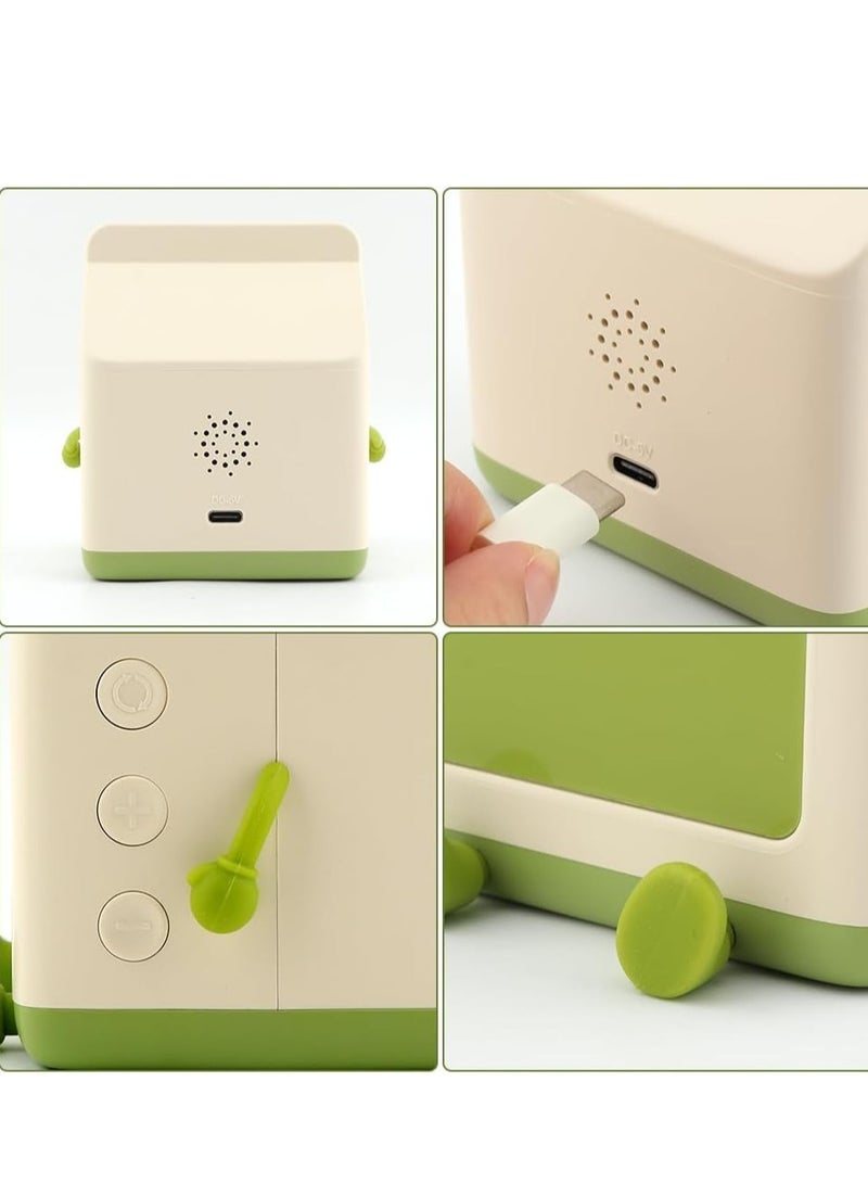 KASTWAVE Kids Alarm Clock, Digital Alarm Clock for Bedrooms,   Milk Box Shape Clock Children Wake Up Clock,5 Minute Alarm, Rechargeable Alarm Clock for Bedroom Room Decor Birthday Gift - Image 5