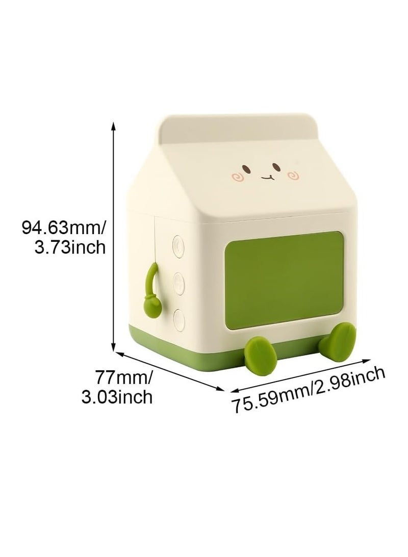 KASTWAVE Kids Alarm Clock, Digital Alarm Clock for Bedrooms,   Milk Box Shape Clock Children Wake Up Clock,5 Minute Alarm, Rechargeable Alarm Clock for Bedroom Room Decor Birthday Gift - Image 2