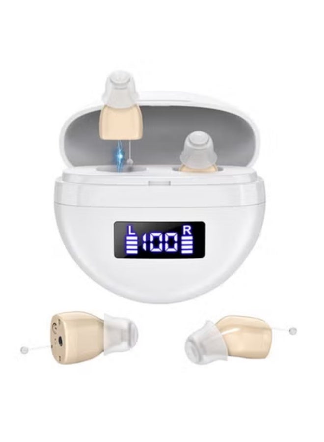 chiteng Hearing Aids for Seniors, Long Working Time Hearing Aid Rechargeable with Noise Cancelling - Image 1