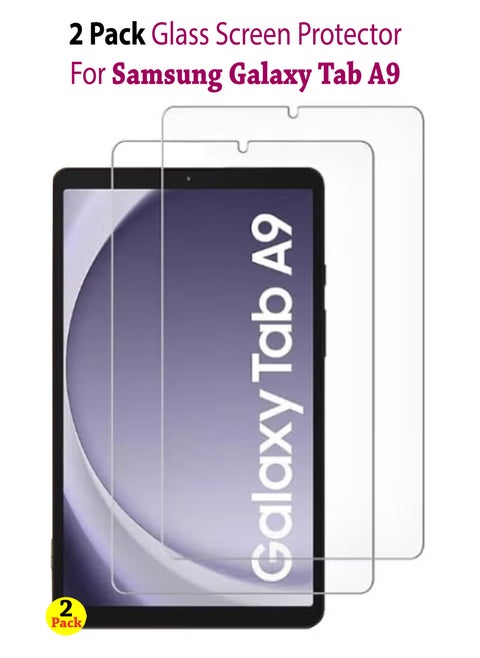 2 Pack Tempered Glass Screen Protector for Samsung Galaxy Tab A9 8.7