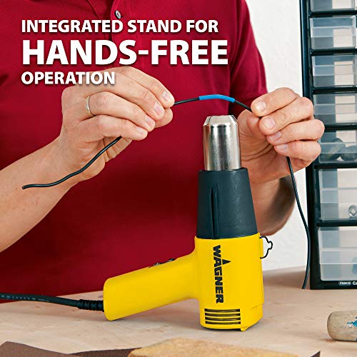 Wagner Spraytech 2417344 HT1000 Heat Gun Kit, 3 Nozzles Included, 2 Temp Settings 750ᵒF & 1000ᵒF, Great for Shrink Wrap, Soften Paint, Bend Plastic Pipes, Loosen Bolts and More - Image 5