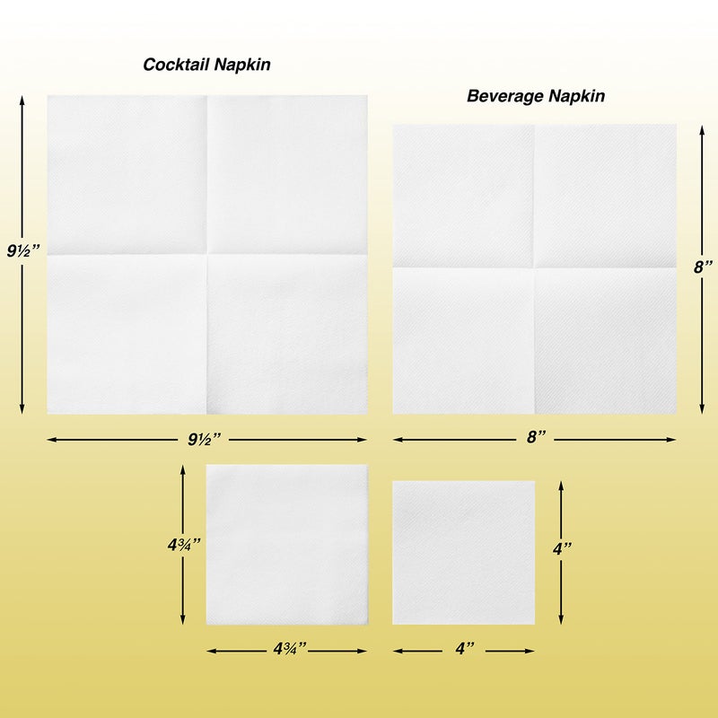 AH AMERICAN HOMESTEAD AMERICAN HOMESTEAD Terracotta Cocktail Napkins - Premium 4.75"x4.75" Disposable Linen-Like Beverage Napkins - Bulk Square Party Bar Serviettes for Weddings, Parties, Events, and Daily Use - 100 Count - Image 2