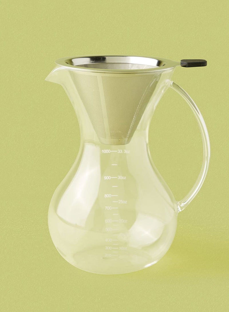 Stainless Steel Pour Over Drip Brewing Coffee Maker