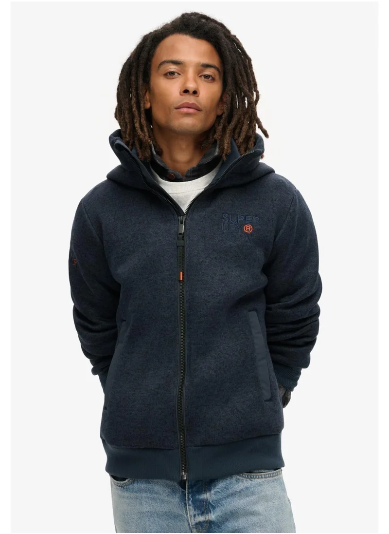 Superdry HOODED BONDED KNIT BOMBER JKT