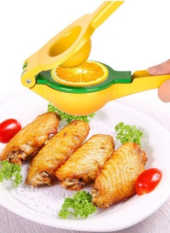 sokany Lemon Lime Squeezer, Heavy Duty Metal Manual Hand Juicer Press for Lemons, Limes Citrus Fruit, No Pulp or Seeds, Dishwasher Safe, Premium Quality Juicing Kitchen Tool (Green/Yellow)  - Image 3