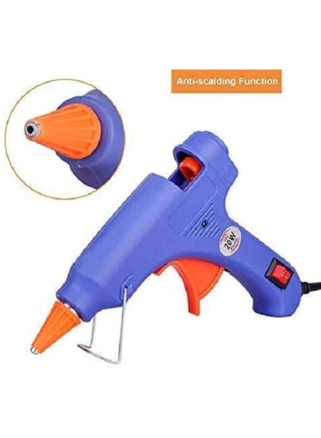 Home Care Hot Glue Gun Kit – 20W Blue Glue Gun with 50 Glue Sticks | Fast Heating & Easy to Use for Crafts, DIY, Repairs & More  - Image 2
