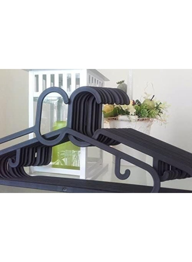 أيكيا عبوة شماعات/علاقات ملابس بلاستيكية متينة من ايكيا (IKEA) - أسود (10) - Image 4