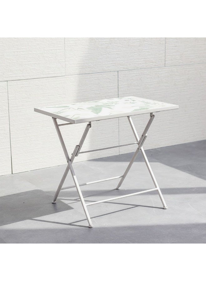 DANUBE HOME Elegant Mosaic Planter Table – Outdoor/Indoor Side Table  | Decorative Mosaic Top, Perfect For Balcony, Garden Lounge Or Living Room , Chic Durable Metal Frame Furniture - Image 1