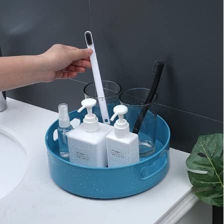 ROY ENTERPRISE 360 Rotating Organizer Tray Multi Function Rotating TrayKitchen OrganizerCosmetics Organize Pack of 1Multicolor Rotating Organizer Blue - Image 5