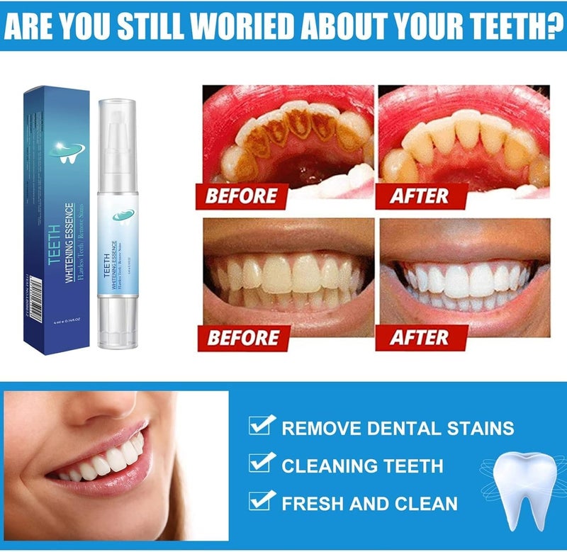 6/10PCS Lanthome Teeth Whitening Essence Pen, Teeth Whitening Essence, Lanthome Teeth Whitening Foam, Herbaluxy Teeth Whitening, Teeth Stain Remover to Whiten Teeth (6PCS) 6PCS - Image 4