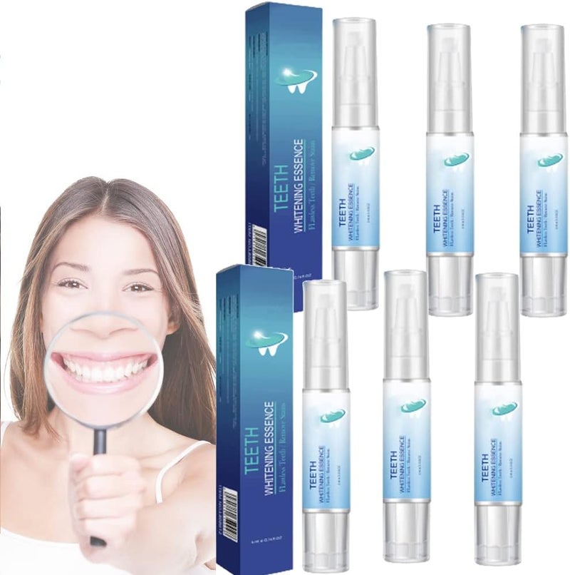 6/10PCS Lanthome Teeth Whitening Essence Pen, Teeth Whitening Essence, Lanthome Teeth Whitening Foam, Herbaluxy Teeth Whitening, Teeth Stain Remover to Whiten Teeth (6PCS) 6PCS - Image 1