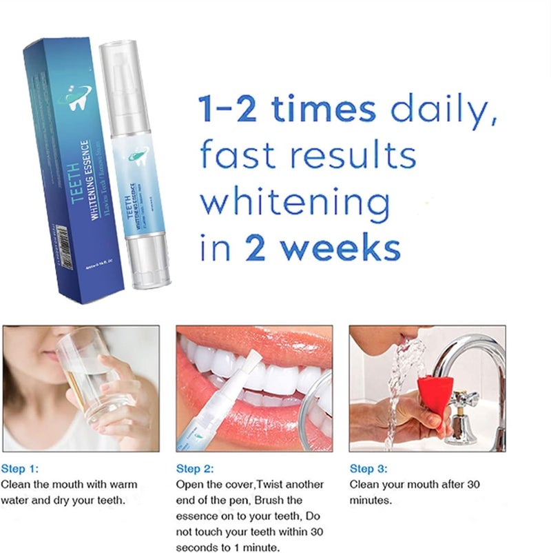6/10PCS Lanthome Teeth Whitening Essence Pen, Teeth Whitening Essence, Lanthome Teeth Whitening Foam, Herbaluxy Teeth Whitening, Teeth Stain Remover to Whiten Teeth (6PCS) 6PCS - Image 5
