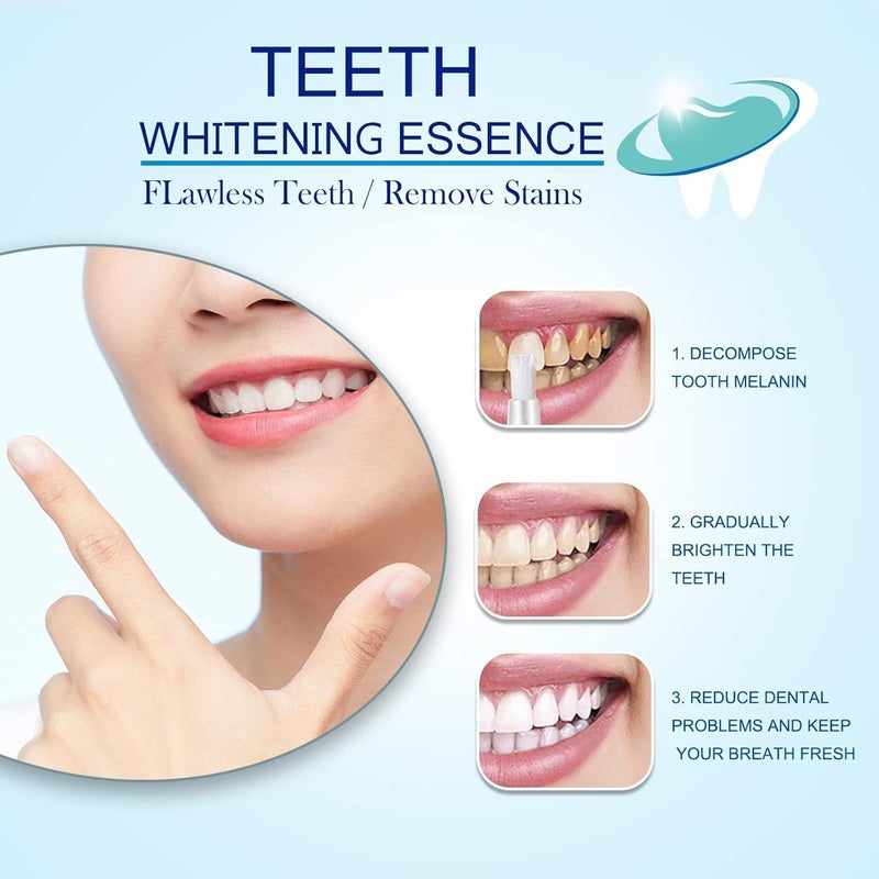 6/10PCS Lanthome Teeth Whitening Essence Pen, Teeth Whitening Essence, Lanthome Teeth Whitening Foam, Herbaluxy Teeth Whitening, Teeth Stain Remover to Whiten Teeth (6PCS) 6PCS - Image 3