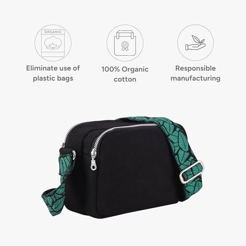EcoRight Eco Right Crossbody Box Sling Bags for Women & Men, Canvas Sling Bag for Women Stylish Crossbody Bag with Adjustable Strap - Image 5