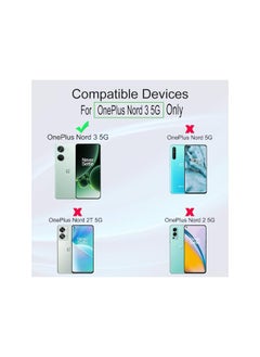 Ibywind Screen Protector For Oneplus Nord 3 5G 6.74 Inches With 2 Pcs Tempered Glass 1Pc Camera Lens Protector 1Pc Backing Carbon Fiber Film Fingerprint Reader Easy To Install  - Image 2