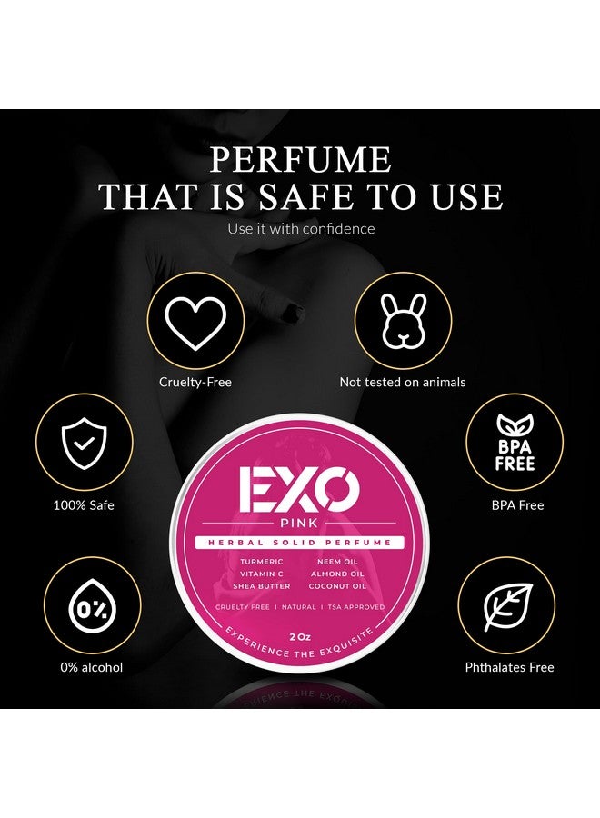 EXO EXO Herbal Eau de Parfum Solid Perfume Balm for Women, Floral & Sweet with notes of Iris, Earthy Patchouli, Warm Vanilla & Spun Sugar, Natural, Handmade, Fragrance for Women, 2 oz  - Image 5