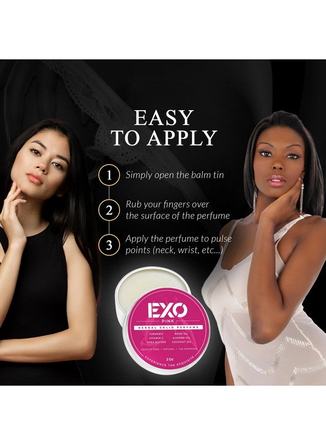 EXO EXO Herbal Eau de Parfum Solid Perfume Balm for Women, Floral & Sweet with notes of Iris, Earthy Patchouli, Warm Vanilla & Spun Sugar, Natural, Handmade, Fragrance for Women, 2 oz  - Image 2
