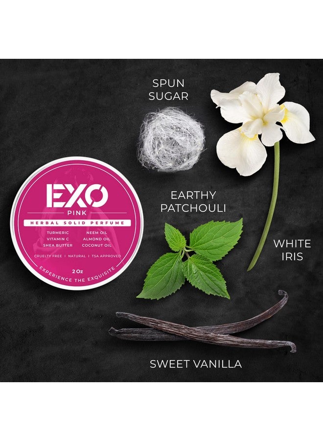 EXO EXO Herbal Eau de Parfum Solid Perfume Balm for Women, Floral & Sweet with notes of Iris, Earthy Patchouli, Warm Vanilla & Spun Sugar, Natural, Handmade, Fragrance for Women, 2 oz  - Image 3