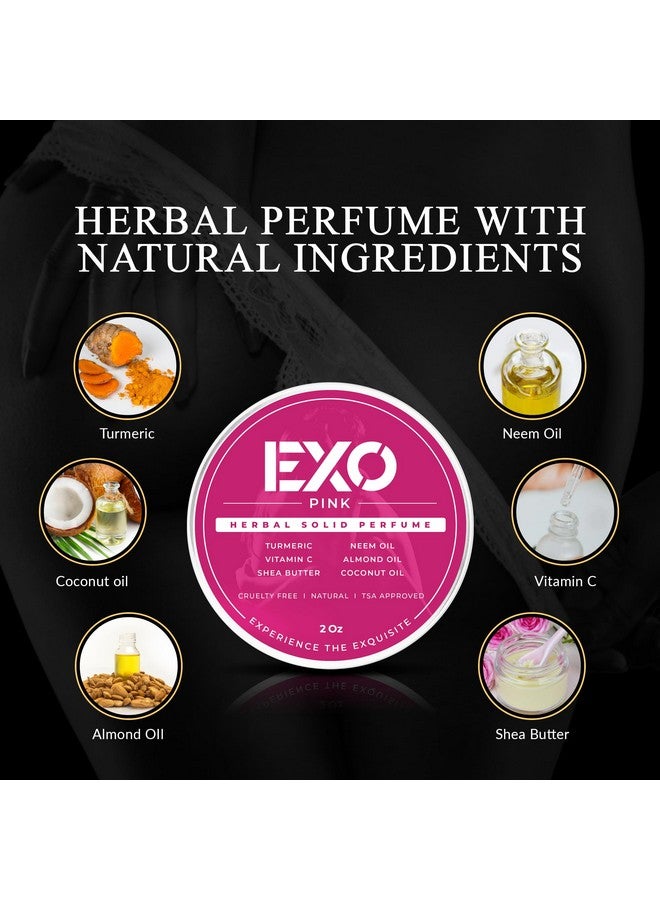 EXO EXO Herbal Eau de Parfum Solid Perfume Balm for Women, Floral & Sweet with notes of Iris, Earthy Patchouli, Warm Vanilla & Spun Sugar, Natural, Handmade, Fragrance for Women, 2 oz  - Image 4